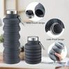 Silicone Water Cup Outdoor Use Water Bottle Foldable Lightweight to Carry reusable Telescopic Cup Travel Water Bottle for Outdoor Use sports trips
