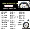 Stainless Steel Anti-Skid Winter Snow Chains for Car, Truck, and Van Tires