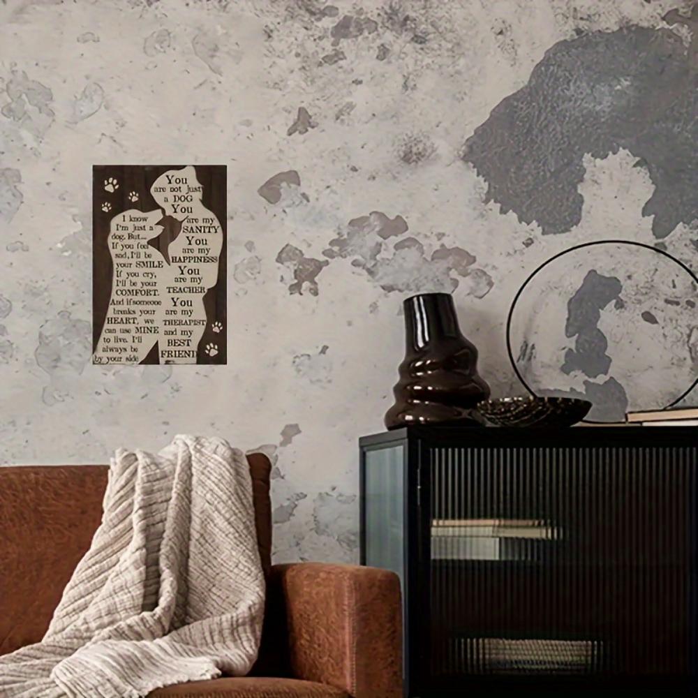 1 шт., винтажная металлическая этикетка с изображением собаки, забавная подвесная табличка с изображением любителя собак, металлическая табличка с изображением милой собаки, для дома, гостиной, заднего двора