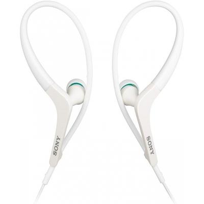 Sony Наушники Mdr As400ex Брызгозащищенные Спортивные Белые Mdr As400ex W Белые