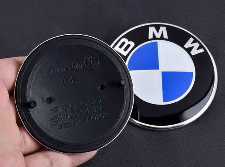 ABS 82MM 74MM For BMW Front Hood Emblem Trunk Rear badge logo F10 F20 G20 E87 E60 E63 F01 E46 E90 F30 F02 E83 Car Accessories