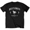 Мужские футболки Deftones с белым логотипом, дышащие, готические, японской моды, хлопок, круглый вырез, короткий рукав, мягкая, оверсайз