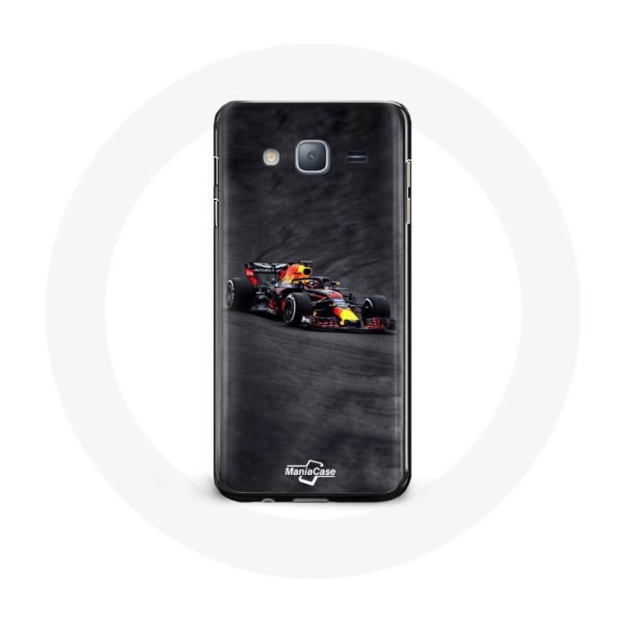 Coque pour Samsung Galaxy J5 Formule 1 Max Verstappen F1 noir rouge et jaune
