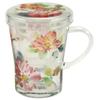 Yamakasyoten CELEC "Chamiel Tea Mate" Термостойкая стеклянная кружка (с ситечком для чая) Роза CY13-GT57