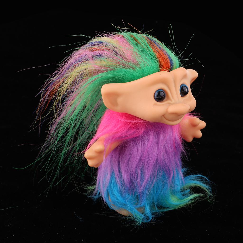 Хроматические 2 шт. Lucky Troll Doll Мини Фигурки Игрушка Украшение Торта