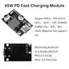 30Вт 45Вт Type-C QC3.0 PD3.0 DC-DC Понижающий Преобразователь Зарядки Шаговый Понижающий Модуль 8-32В 9В 12В Быстрый Зарядник Печатная Плата