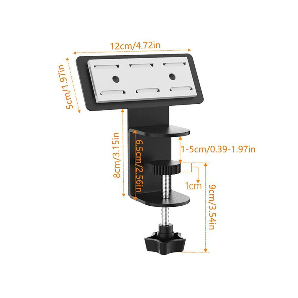 No-Drill Cable Management Tray Adjustable Clamp Hanging Power Socket Stand Workspace Management