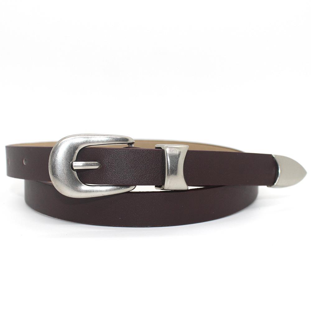 Casual Silver Buckle Belt Korean Waist Decoration New Trouser Belt Girl