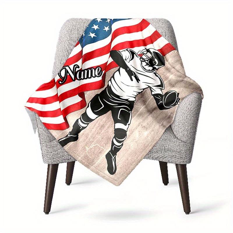 Passing Customize Your Name Blanket Used For Chair Office Sofa Bed Camping Soft And Warm Giving Friends And Relatives Birthday Graduation Gift