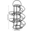 Egg Rack Spiral Storage Egg Skelter Deluxe Spiraling Dispenser  Basket Storage Space Multi-functional