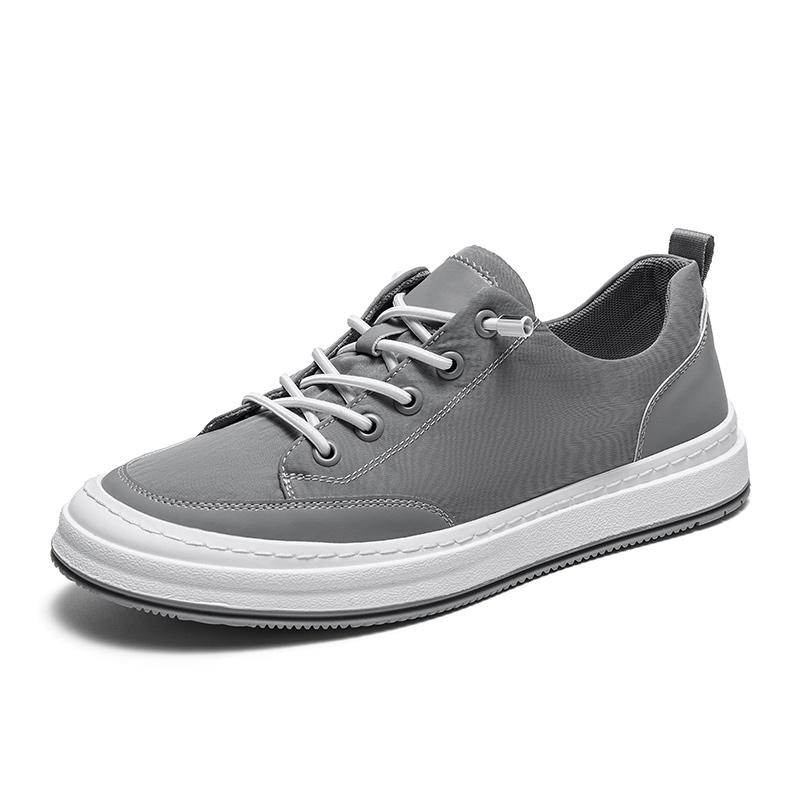 2024 Новые модные брендовые мужские однотонные кроссовки на шнуровке для отдыха на открытом воздухе, удобные повседневные туфли на плоской подошве, мужские черные кроссовки для скейтбординга