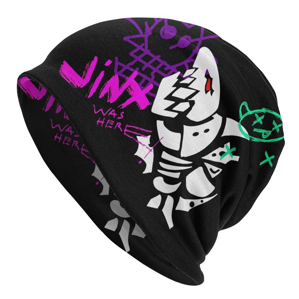 Jinx Was Her Arcane League of Legends Washed Warm Bonnet Outdoor Casual Beanies Protection Unisex Women Hats