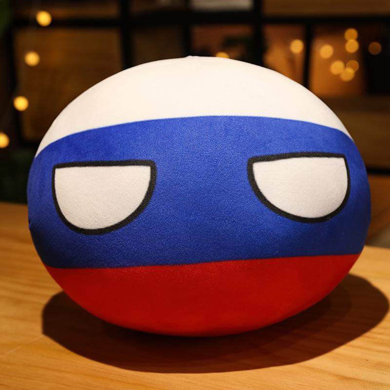 20-40 см Набитая подушка Polandball Countryball Япония Организация Объединенных Наций Украина Швейцария Германия Италия Плюшевая игрушка Каваи Детские подарки