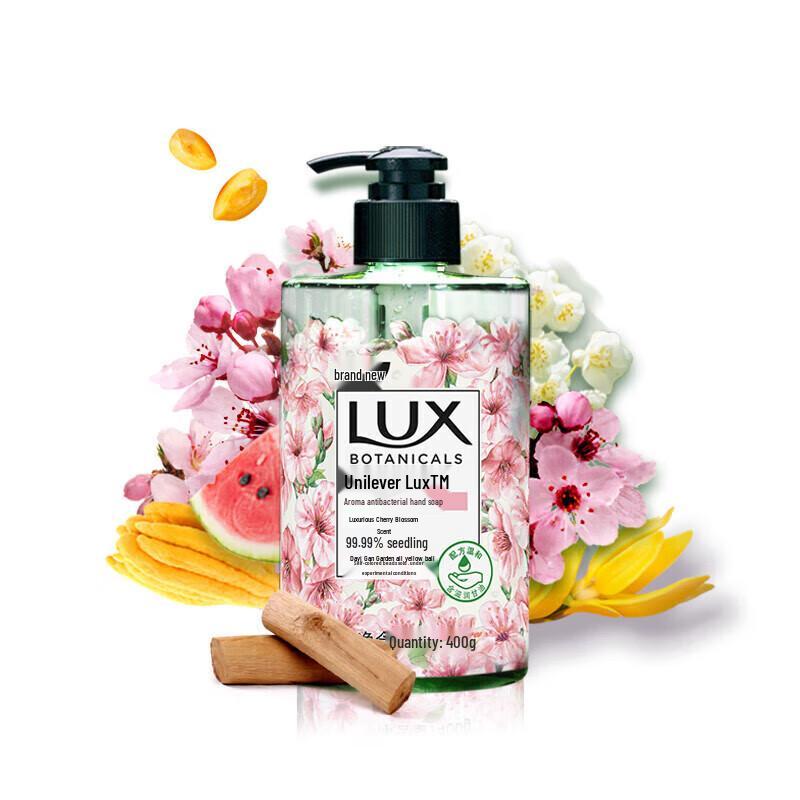 Lux Antibacterial Hand Soap - Cherry Blossom (3x400g)