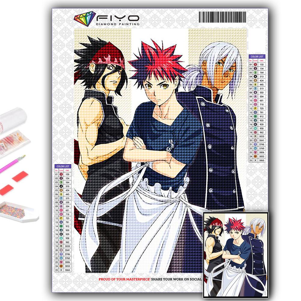 5D DIY Алмазная картина вышивка крестом аниме Shokugeki no Soma Алмазная вышивка мозаика настенное искусство украшение дома