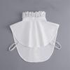 Korean Hollow Out Lace Fake Collar for Sweater Blouse Shirt Detachable Shirt Collar Neckwear Lapel Blouse Top False Collar