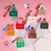 Decompression Christmas Toys Toy Keychain Santa Claus Pendant Xmas Gift Child