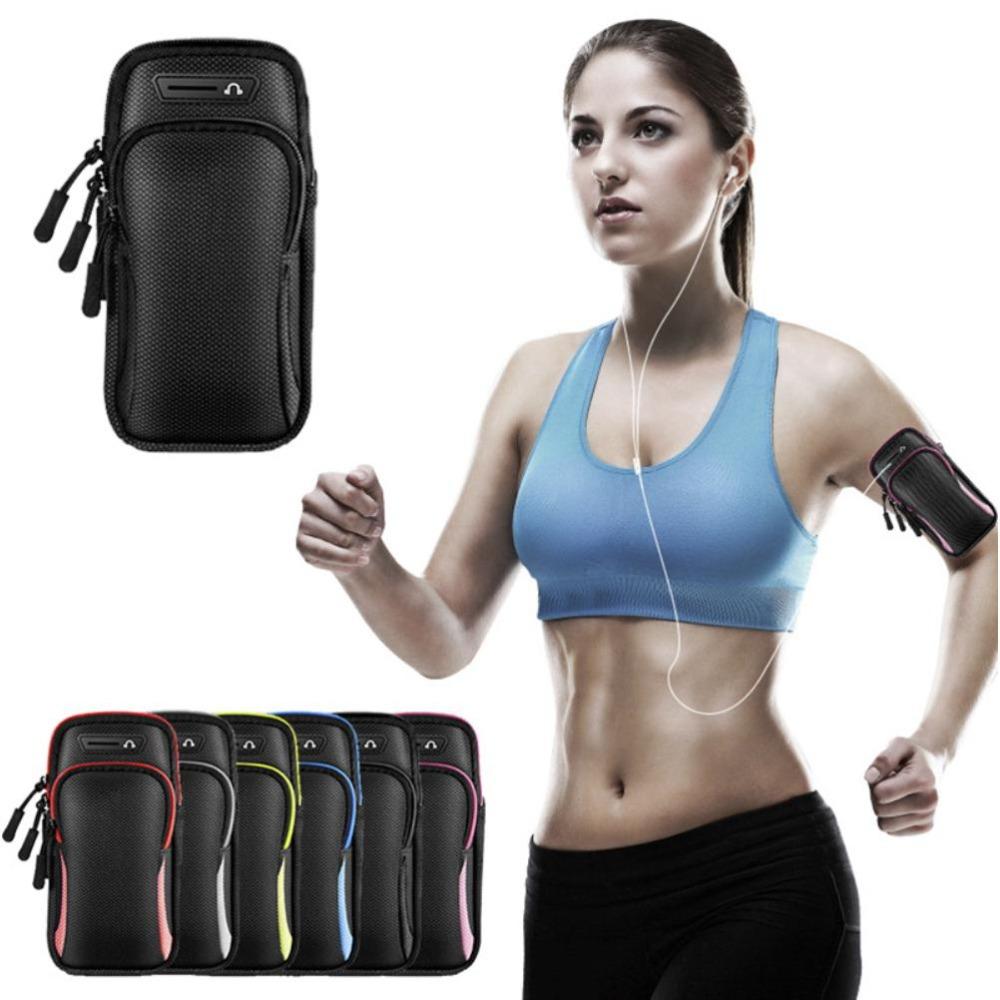 Headphone Port Phone Arm Bag Breathable Mesh Cell Phone Armband New Running Arm Bag Jogging