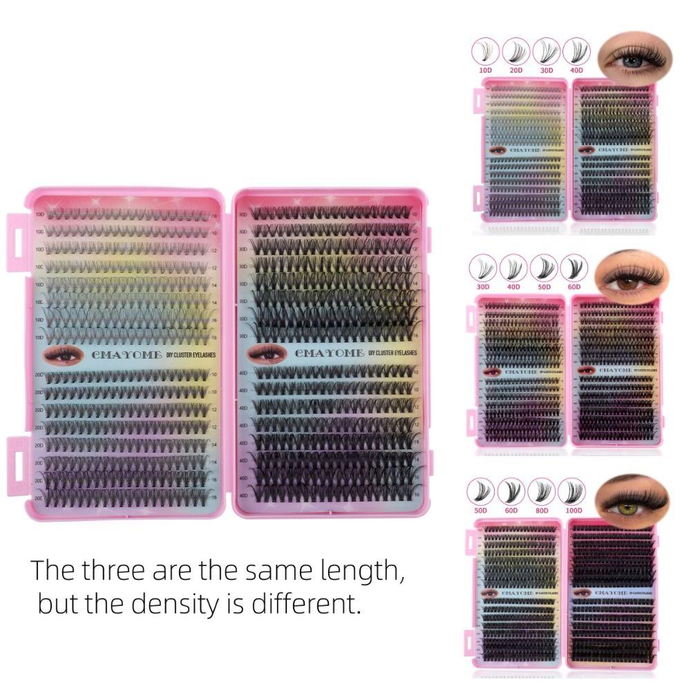 640Clusters Soft Curly False Eyelash DIY Individual Lash Beauty Tool Cluster Lashes Daily