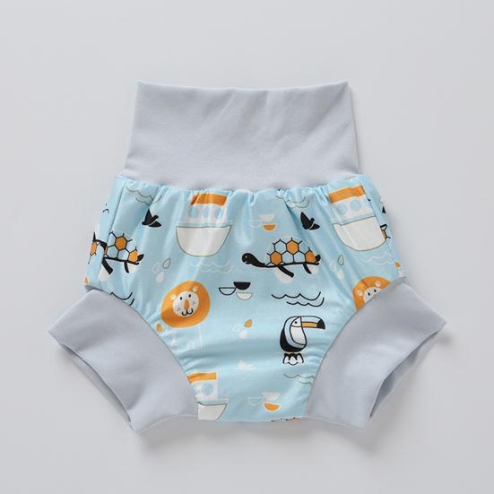 Детские плавки для плавания с 3-слойной защитой, полотенцем от мочи, многоразовые, стирающиеся, с эластичной резинкой на талии, детские шорты для плавания