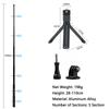 Для Insta360 X5 X4 X3 Невидимая палка для селфи Вращающийся штатив для ручной съемки в режиме Bullet Time для GoPro 13 12 11 DJI Action 5 Pro 4 3 Камера