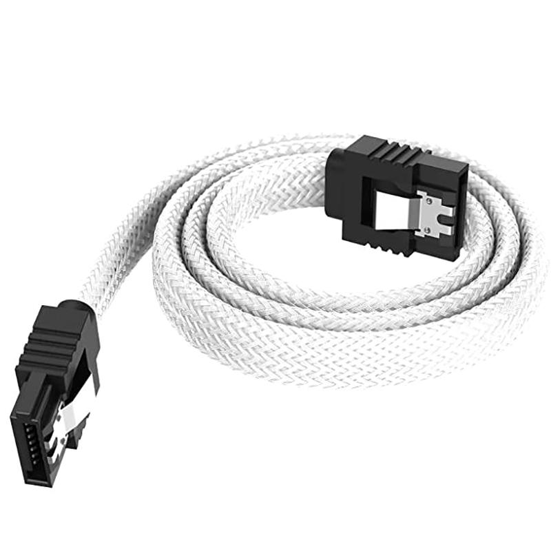 Sata 3.0 Iii Sata3 7-контактный кабель для передачи данных 6 Гбит/с Кабели для SSD HDD Жесткий диск Шнур Линия с нейлоновой премиальной оплеткой