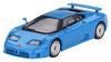 TrueScale Miniatures MINI GT Bugatti EB110 GT Blue Drive Готовая модель 1/64 Левый руль