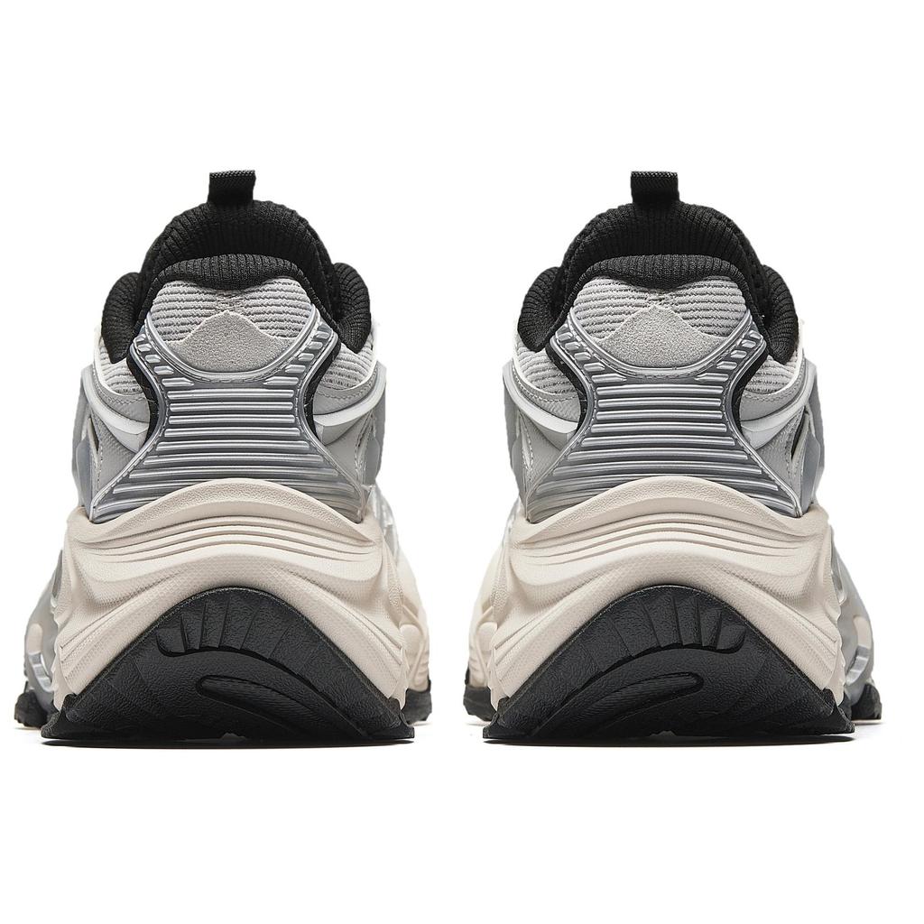 New Anta Anti Slip Wear Resistant Low Top Chunky Sneakers Women's Gray Silver 922518891-2