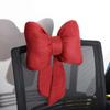 Ribbon Bow Ribbon Bow Car Neck Pillow Linen Linen Bow Car Headrest   Car Seat