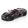 1/22 Zinc Alloy Ferrari Convertible Sports Car Metal Diecast Simulation Vehicle Sound Light Pull Back Collection Toys Boy Decorate Gifts