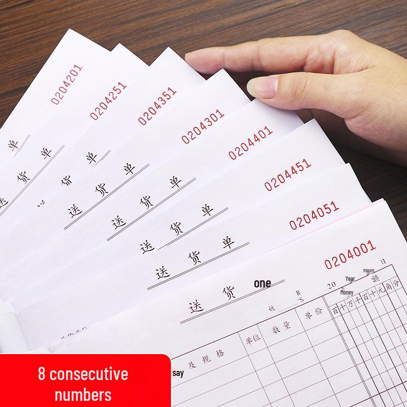 Утолщенная Бланковая Книжка для Продаж с Копией: Двухчастные и трехчастные накладные