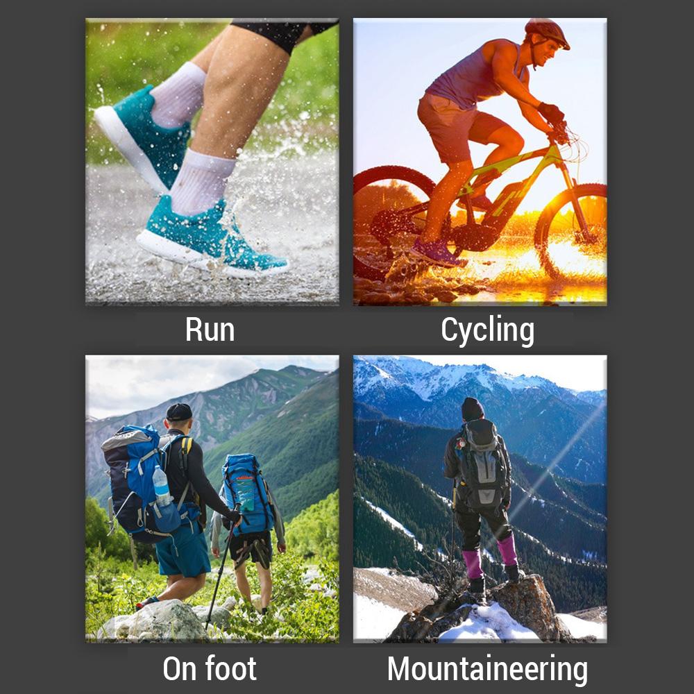 Водонепроницаемые носки для активного отдыха   Водонепроницаемые носки с высоким голенищем для пеших походов, велоспорта и кемпинга   Сохраняют ноги в тепле