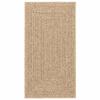 VidaXL Tapis ZIZUR beige 80x150 cm aspect de jute intérieur extérieur, tapis d'extérieur, tapis de sol, tapis d'intérieur, 4010389
