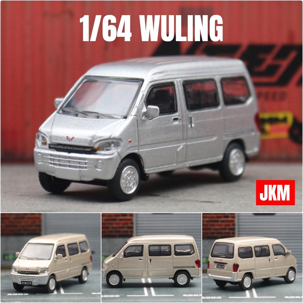 1/64 WULING Chevrolet N300 Move Фургон Миниатюра JKM 1:64 Металлические Литые Модели Транспортных Средств Коллекция Автобусов Свободно Вращающиеся Колеса Подарок Для Мальчиков Детей