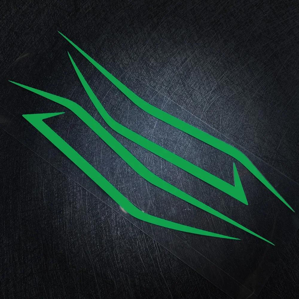 4PCS Motorcycle Fairing Sticker Decoration Reflective Cool Front Pull Headlight Decals for Kawasaki Ninja NINJA400 H2 H2SX