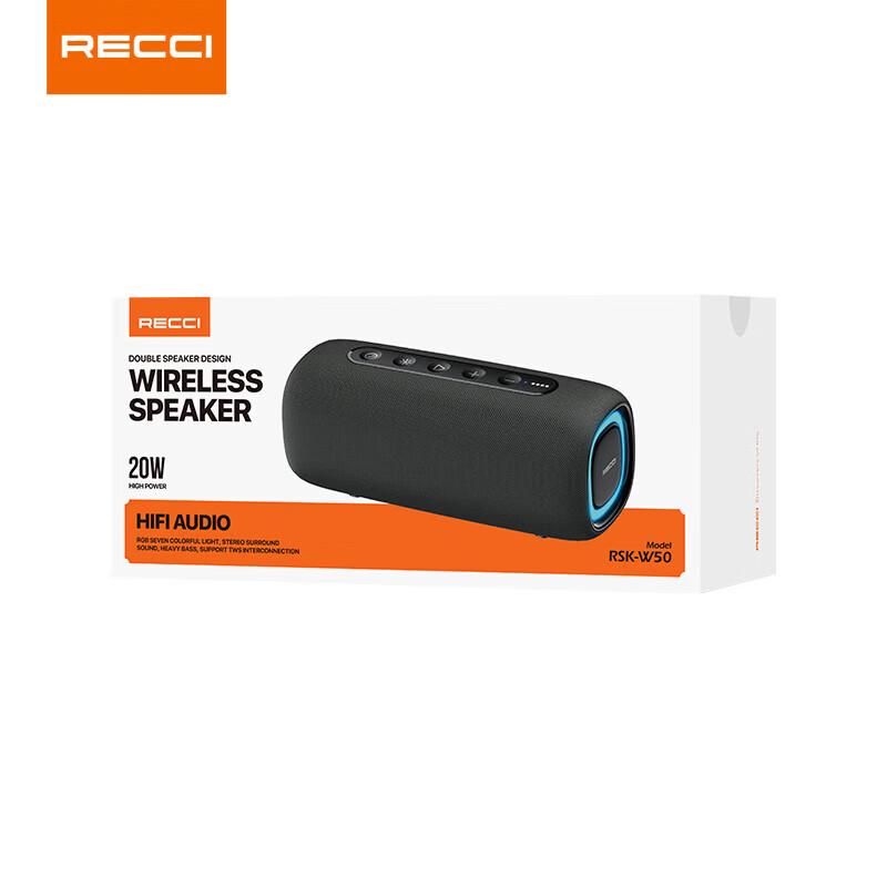 Recci RSK-W50 Bluetooth Speaker CN plug (adapter included)