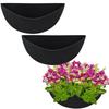 3pcs Planter Basket Liners Half Round Fabric Felt Flower Pots Liner Plant Garden Decoration Replacement Liners For Outdoor Decor