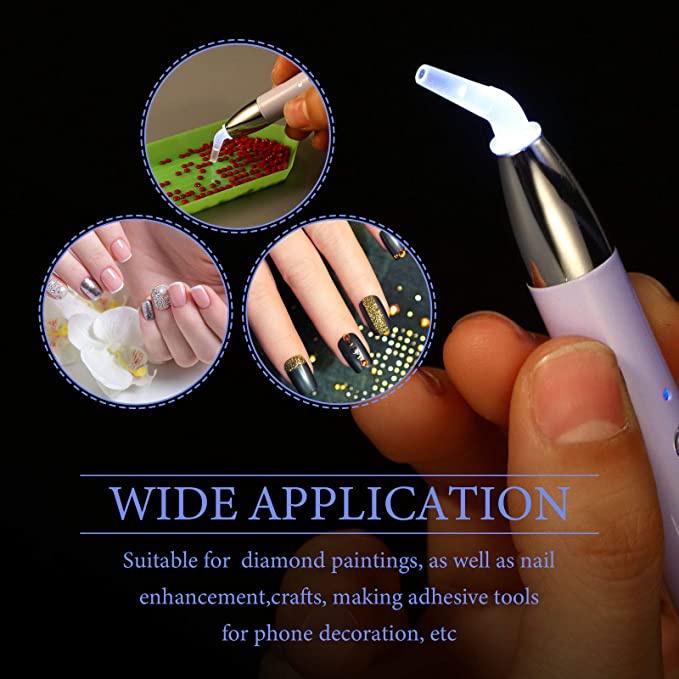 USB Rechargeable Lighting Point Drill Pen for 5D Diamond Painting DIY Tools Pen Diamond Embroidery