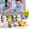 Обучающая игрушка Charm Hot Girls Animal Hand Cartoon Cute 10PCS Doll Finger Puppets Fabric Boys Family Hand Doll Toys