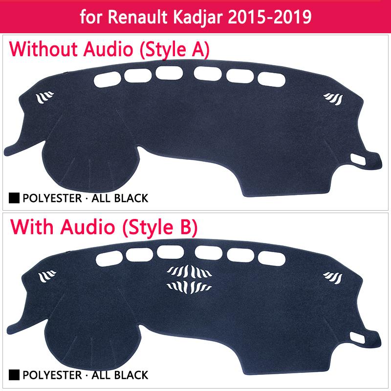 for Renault Kadjar 2015 2016 2017 2018 Anti-Slip Mat Dashboard Cover Pad Sunshade Dashmat Protect Carpet Car Accessories