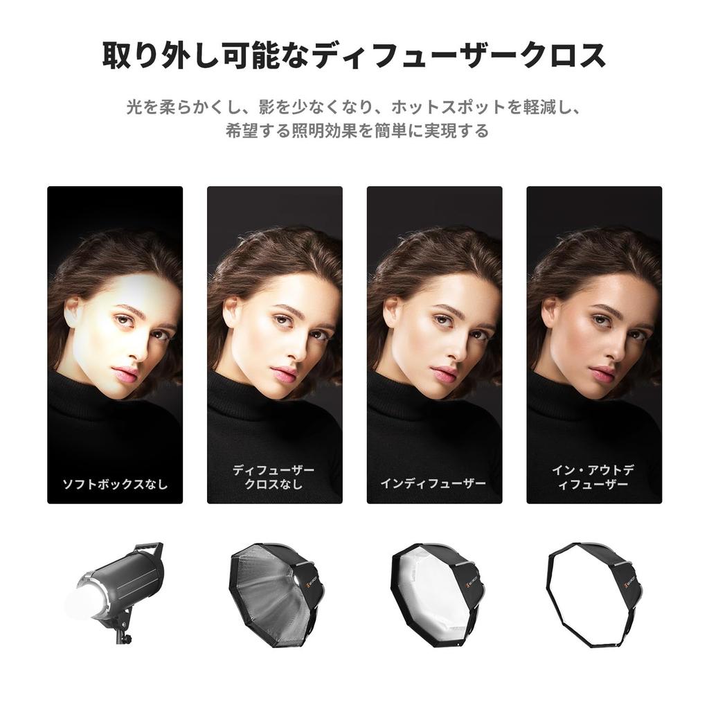 Концепт Восьмиугольный софтбокс 65см для фотосъемки Освещение Лайтбокс Восьмиугольный лайтбокс Складной Легко хранить Крепление Bowens Совместим с источниками света K&F