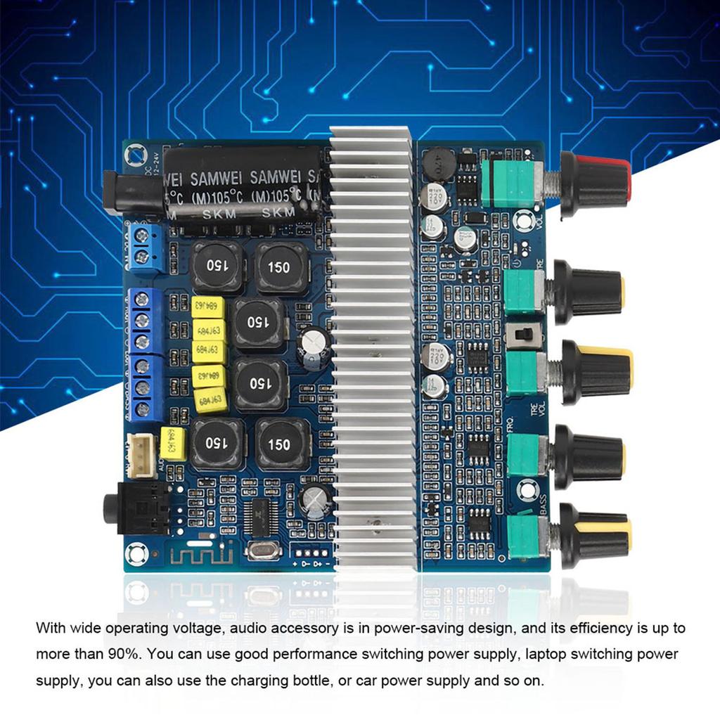 2.1 Плата сабвуфера, модуль цифрового усилителя высокой мощности, готовая плата Fever 12-24 В, 100 Вт + 50 Вт + 50 Вт