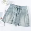 Anti-exposure Thin A-line High-waisted Internet Celebrity A-line Skirt Women's Loose Skirt Hot Girl Denim Shorts Skirt Summer
