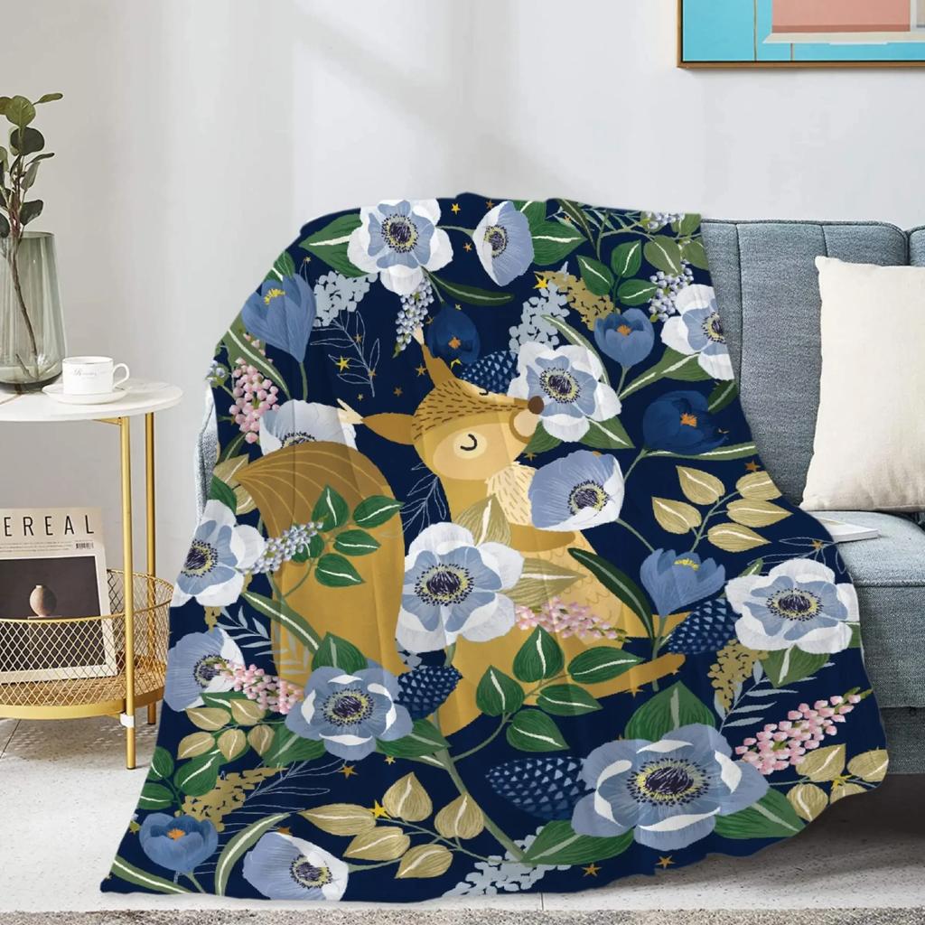 Ультрамягкий плед Белка Плед Плюшевый Легкий Диван Диван Кровать Теплый Уютный Фланелевый Плед для Подростков и Взрослых Подарки