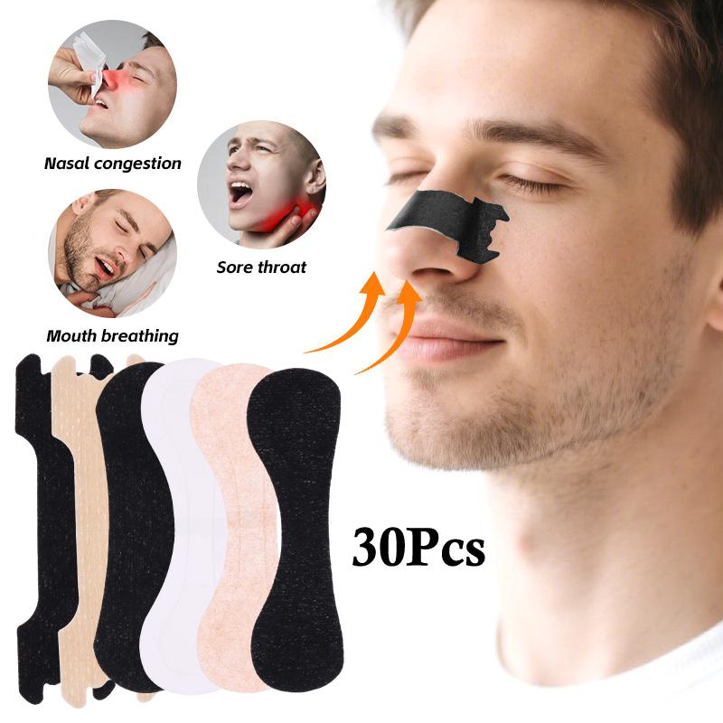 30 пластырей для дыхания, назальные полоски. Безопасность материалов, здоровье. Расширяют ноздри для облегчения заложенности носа. Решают проблемы со сном. Мягкие.