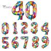 40-дюймовый воздушный шар с номером из алюминиевой фольги, красочный 2024 Новый год, большой размер, воздушный шар, украшение для праздника, товары для вечеринок