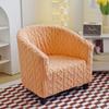 Thicken Club Sofa Cover Jacquard Single Arc-shaped Tub Sofa Covers Stretch Armchairs Chair Slipcovers for Bar Counter Wedding