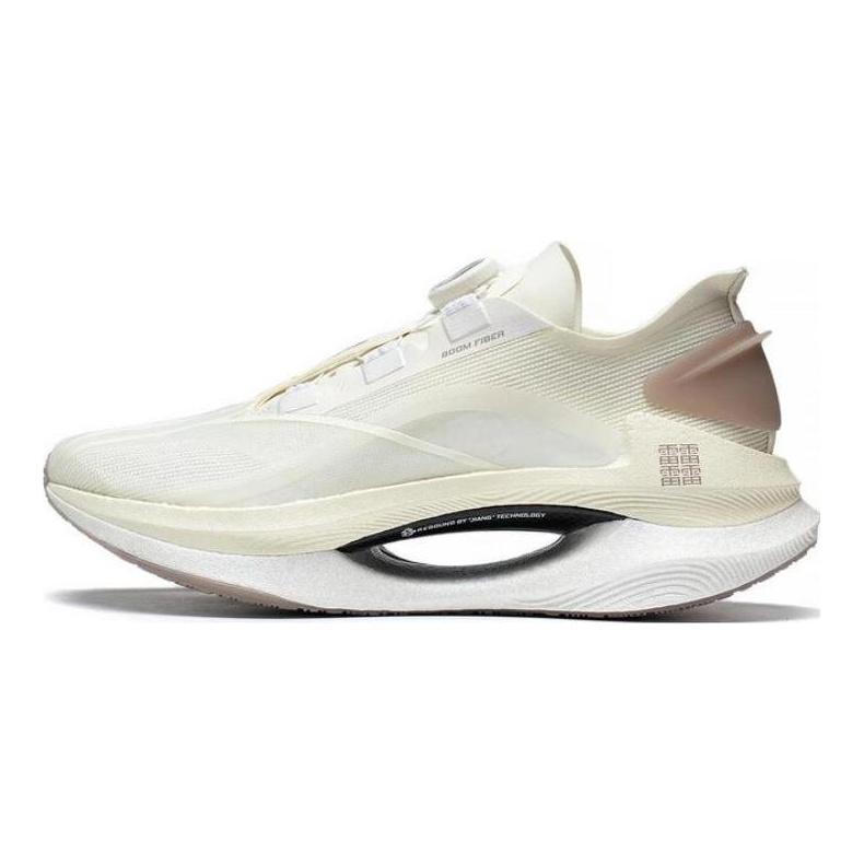 Li Ning Shadow 1.0 Удобная амортизация Нескользящие Износостойкие Низкие Беговые Кроссовки Унисекс Белый Серый ARRT013-3