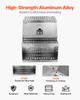 Semi-Truck Step Tool Box, 610 x 695 x 645 mm Heavy Duty Aluminum Toolbox Side Mount, Waterproof Side Storage Saddle Step Box with T-Handle Lock & Keys