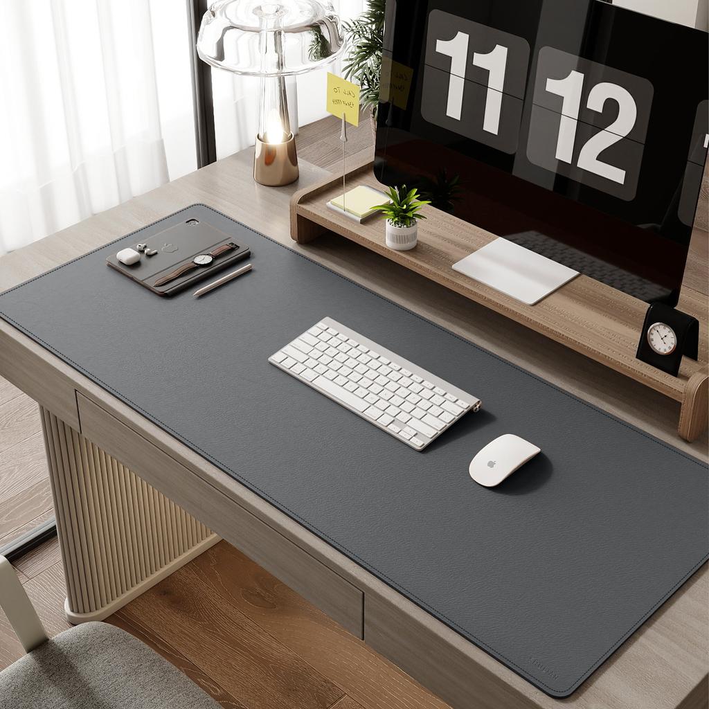 Super Easy-to-use Gaming Mouse Pad, Extra-large Office Desk Mat, Computer Keyboard Edge-locking Waterproof Leather Desk Mat
